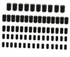70Pcs Ferrites Clip-on Ferrite Ring Core RFI EMI Noise Suppressor Cable Clip