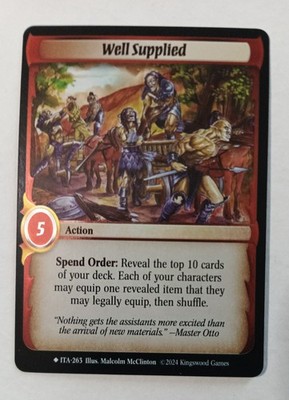 Warlord Saga of the Storm - ITA - KS - Well Supplied - Holo - 263