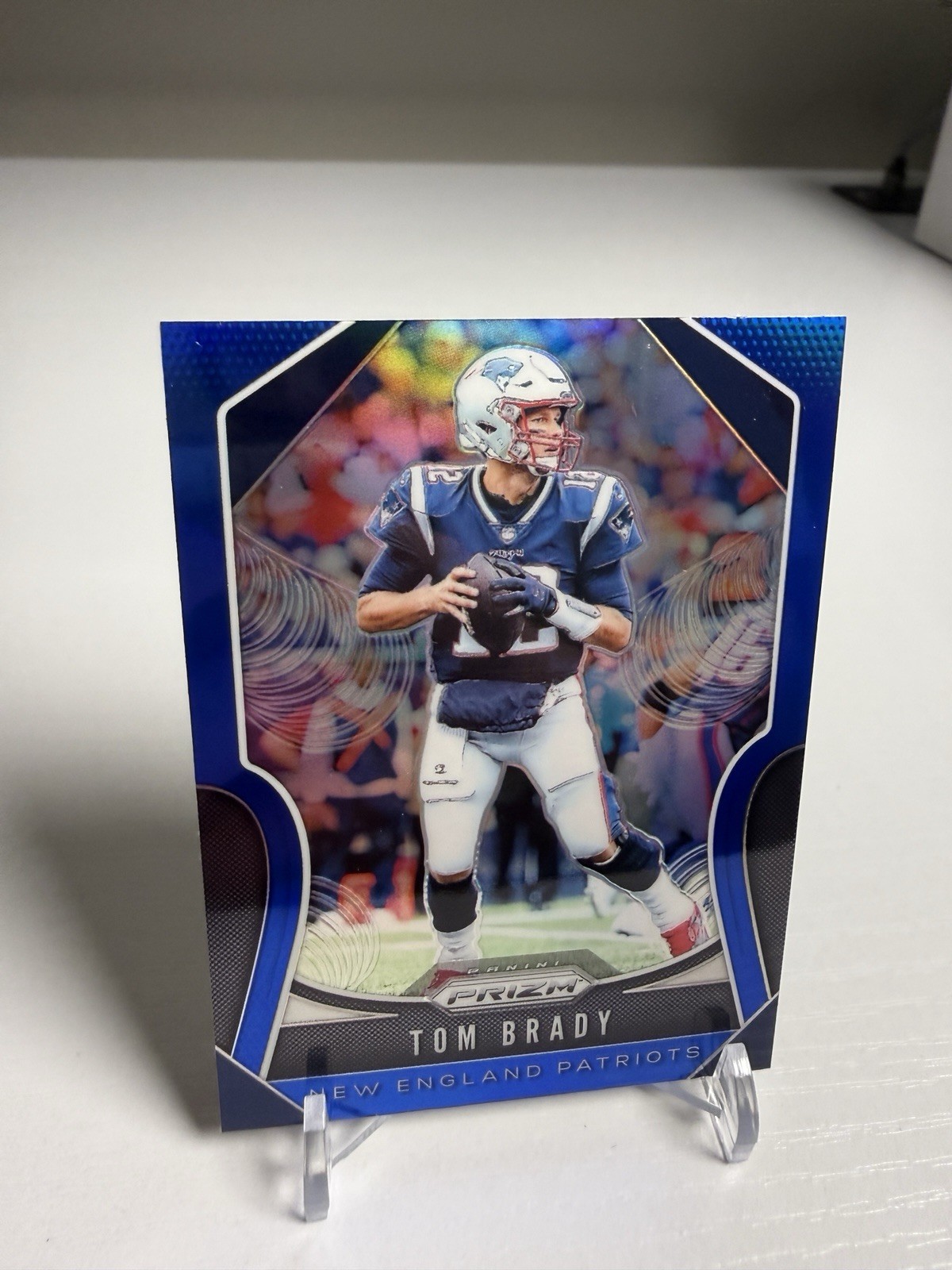 Tom Brady 2019 Panini Prizm Retail Dark Blue Prizm SSP Card #18