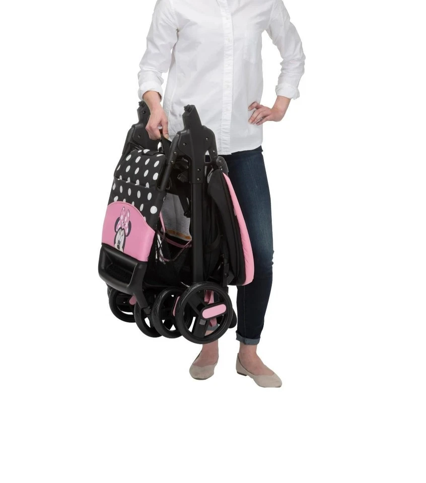Disney Baby Peekin Minnie Mouse Design Simple One Hand Fold LX Travel Set System - Image 4 of 4