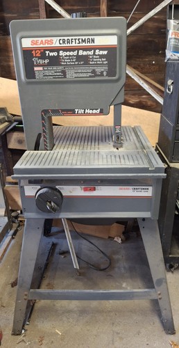 Craftsman 12" Band Saw Model 113.248320 Vintage Tilt-Head W/ Stand