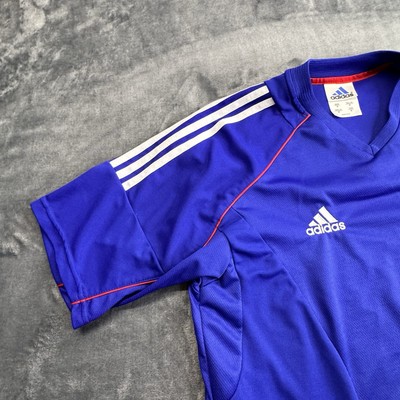 Vintage Adidas Sz L World Cup Japan 2002/2004 Blue Home Football