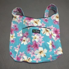 Tote Bag Handle Hawaii Aloha Maui Hawaii Canvas tote bag Multicolor Flowers Zip 