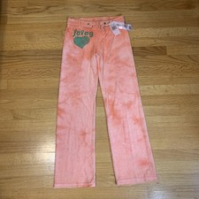 Juicy Couture Gela Pam Velour Citrus Cooler Terry Fashion Pants Coral Youth 12