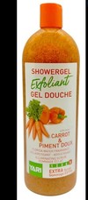 YARI Exfoliating Shower Gel 1000ml - Natural Body Scrub Wash Carrot 🥕