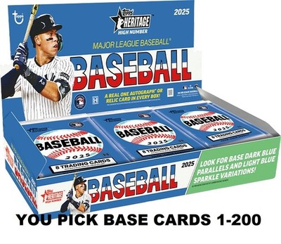 2025 Topps Heritage High Number BASE #501-700 You Pick/Complete Your Set!!!!!