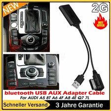 USB AUX Adapter Kable bluetooth für AUDI A5 8T A6 4F A8 4E 7L Q7AMI MMI 2G Neu