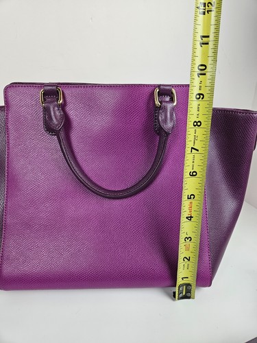 Borsa Vera Bradley Morgan Wildwood in pelle di prugna tracolla tracolla tracolla rimovibile - Foto 12 di 13