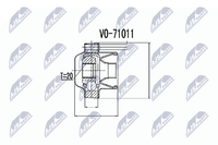 Gelenk Gelenkwelle NTY NPW-VV-006 FüR Volvo XC70 V70 XC90 1 275 875 876 2 285 3