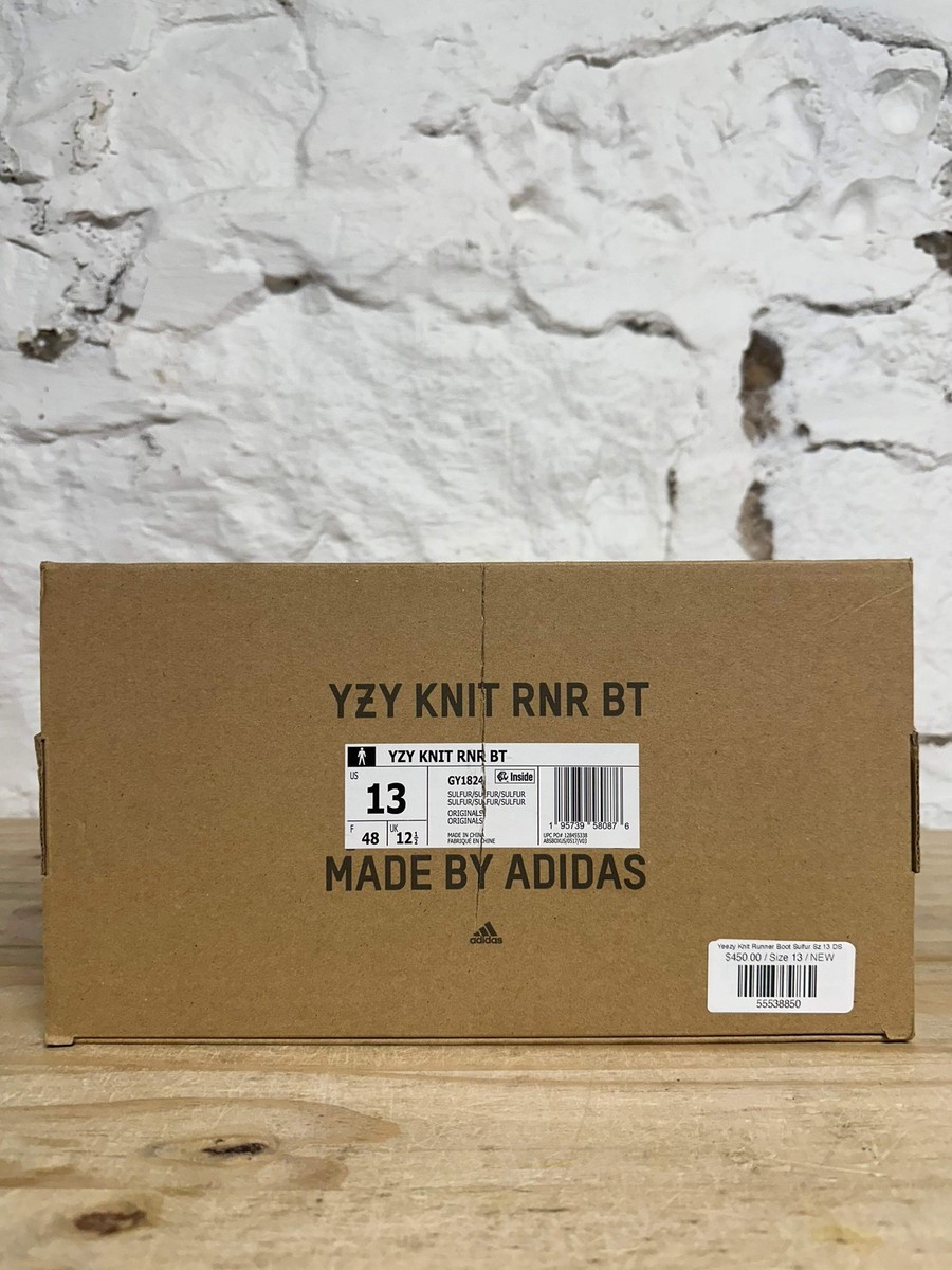 Adidas Yeezy Knit RNR Boot Sulfur Men's Size 13 BRAND NEW Sneakers GY1824 |  eBay