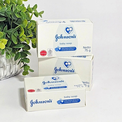 Johnson & Johnson Baby Bar Soap White 75g   3 Pack | Gentle & Mild