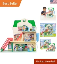 Bluey and Bingo Supermarket Playset with Escalator, Pretend Play Toys for Tod