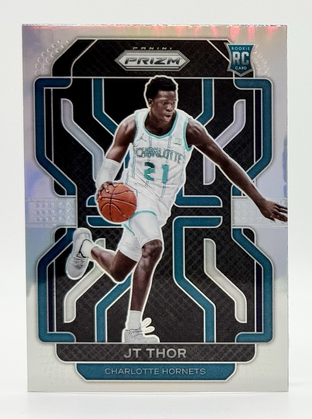 2021-22 Panini Prizm Silver #27 JT Thor RC Charlotte Hornets