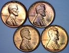 1950d 1951d 1951s & 1952 BU + Lincoln Wheat Cent Coins = 4 Coin LOT  NR AUCTION — photo 3