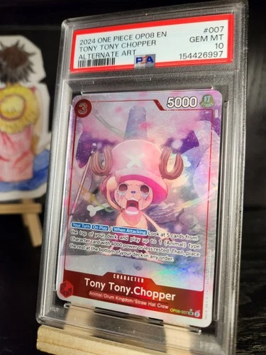 2024 One Piece OP08 EN TONY TONY CHOPPER ALTERNATE ART #007 PSA 10 GEM