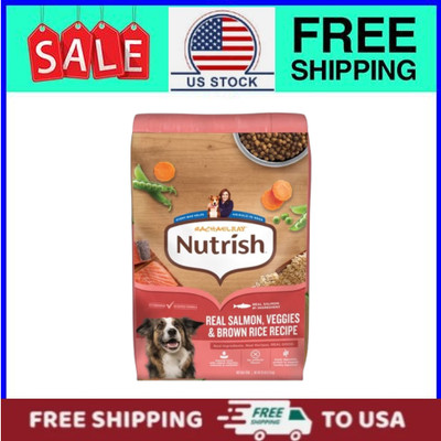 Rachael Ray Nutrish Dry Dog Food Real Salmon, Veggies & Brown Rice Recipe, 26lb.