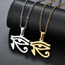 Stainless Steel the Eye Of Horus Pendant Necklace Ancient Egypt Series Ra Eye Ch