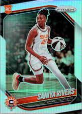 Saniya Rivers ROOKIE Silver Prizm ( #131 2025 Panini Prizm WNBA RC NM Sun )