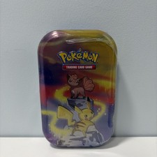 Pokemon Kanto Power Mini Tin Pikachu Vulpix Factory Sealed Tin 2 Booster Packs