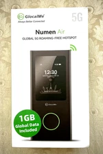 GlocalMe NumenAir 5G – Unlocked Portable Wi-Fi Hotspot – US & Global – 1GB Data