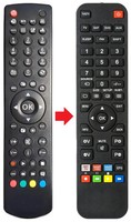 Fernbedienung Geeignet FüR Dual DL-TQL55UHD-003
