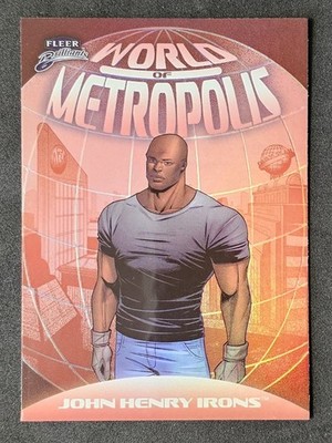 2025 Fleer Brilliants Superman World Of Metropolis JOHN HENRY IRONS K. Red WM-6 