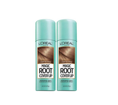 TWO L'Oreal Paris Magic Root Cover Up Temp Gray Concealer Spray Dark Blonde 2oz