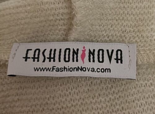 Fashion Nova Cardigan Size XS Hooded Long Open Duster Half Sleeve Acrylic Womens - Picture 2 of 6