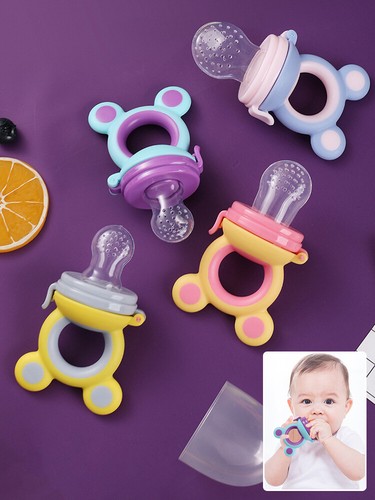Feeding Dummy Teethers Fruit Bite Bag Pacifier Baby Food Feeder Eat Safety Toy~ - Picture 18 of 26