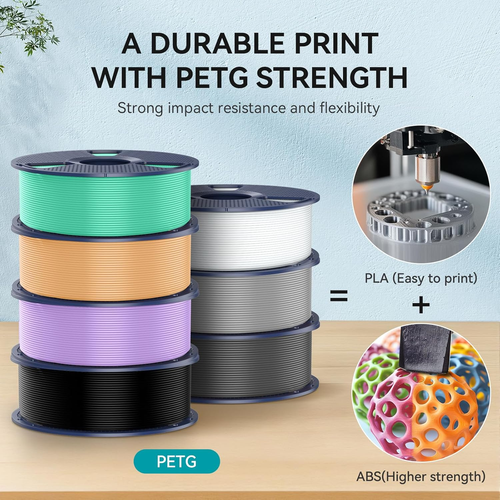 SUNLU Duża szpula 3KG PETG PLAPlus Filament 1,75 mm do drukarki 3D FDM - Zdjęcie 9 z 18