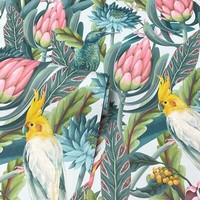 Rainforest Escape Arthouse Tapete Multi 297905 Vinyl Tropische VöGel Laub