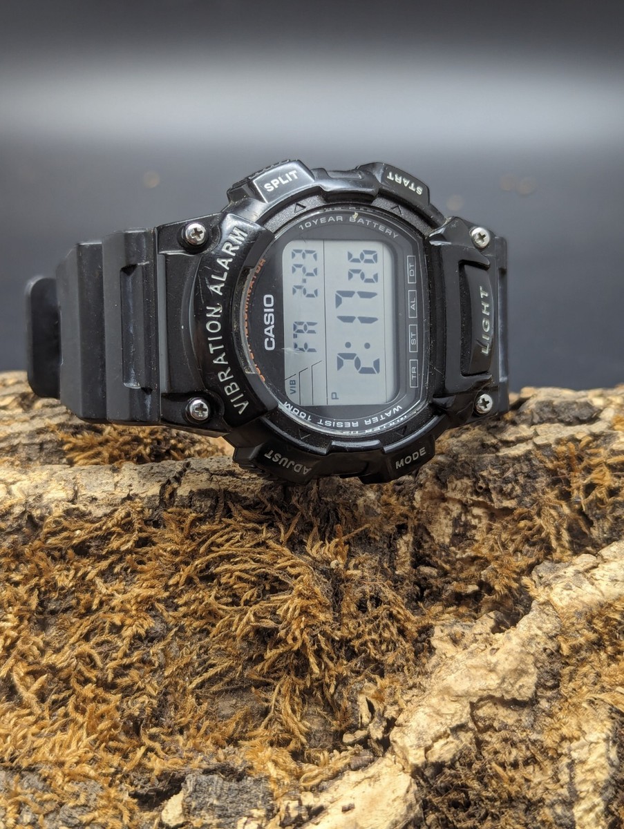 Casio W-736H Digital Sports Watch 3446 Vibration Alarm 100M Water