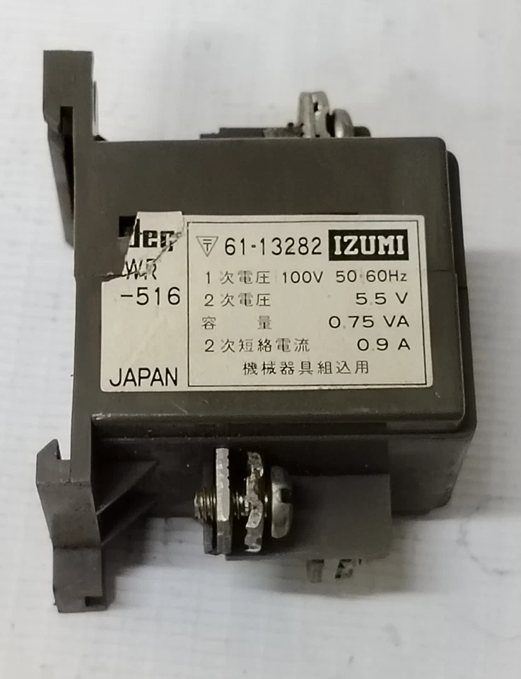 Transformador de montaje separado IDEC IZUMI TWR-516 61-13282 TWR516 100V 0,9A Foto 2 de 4