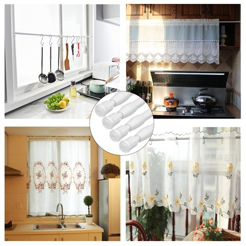 Tension Curtain Rod No Drilling 2-6PCS, Spring Adjustable Curtain Pole 15"-44" - Picture 15 of 28
