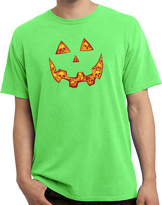 Mens Halloween Jacko O Lantern Skull Pigment Dyed T-Shirt