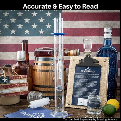 VEE GEE Alcohol Tralle And Proof Hydrometer Length: 30.5 Cm:Humedad E