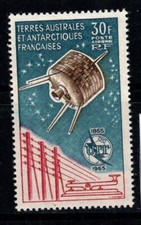TAAF 1965 Yv. 9 Neuf ** 100% Poste aérienne 30, UIT, Français Terres australes e