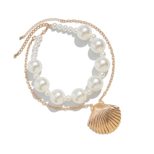 2Pcs Classical Baroque Pearls Necklace Ideal For Parties And Special Occasions - Picture 10 of 10