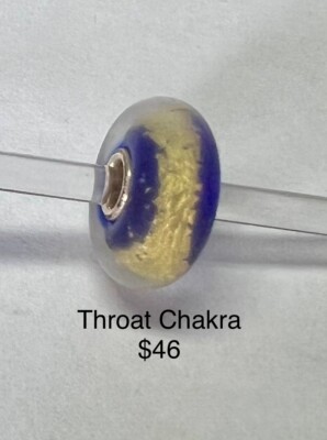 Trollbead Glass Bead Throat Chakra