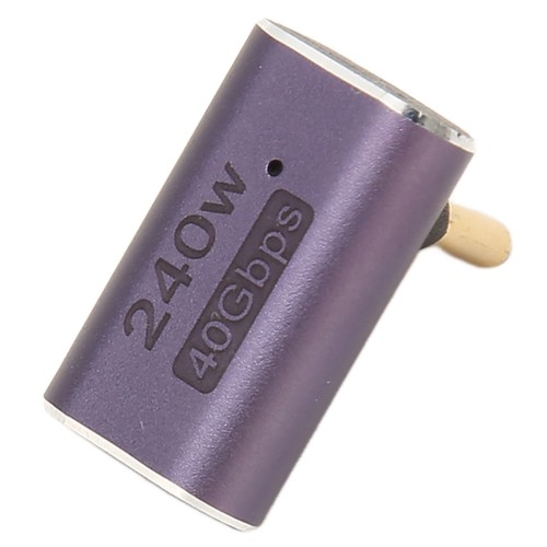 USB4.0 C Right Angle Adapter 40Gbps USB C Female To USB C Male Adapter - Zdjęcie 3 z 22