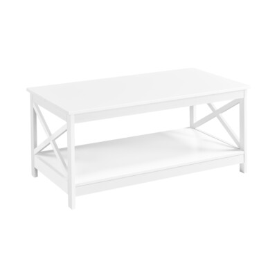 Couchtisch Wohnzimmer Tisch Beistelltisch Holz Kaffeetisch Sofatisch 2 Ablagen