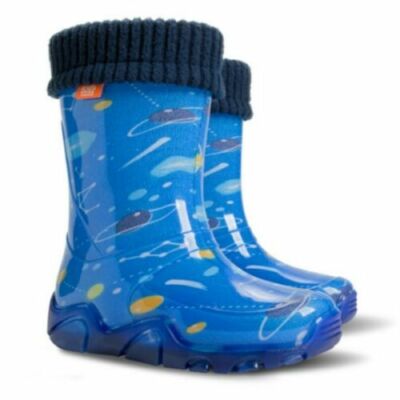 WELLIES KIDS RAIN SNOW BOOTS REMOVABLE INNER LINING SOCKS WELLINGTON Space  UK