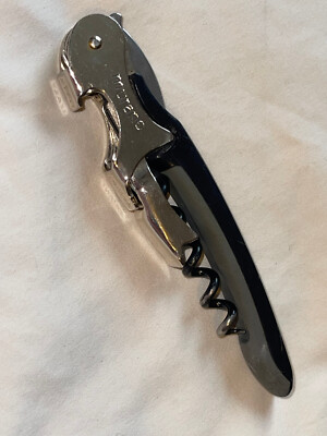 Murano Waiter's Corkscrew & more, black & grey  knife   pre-owned