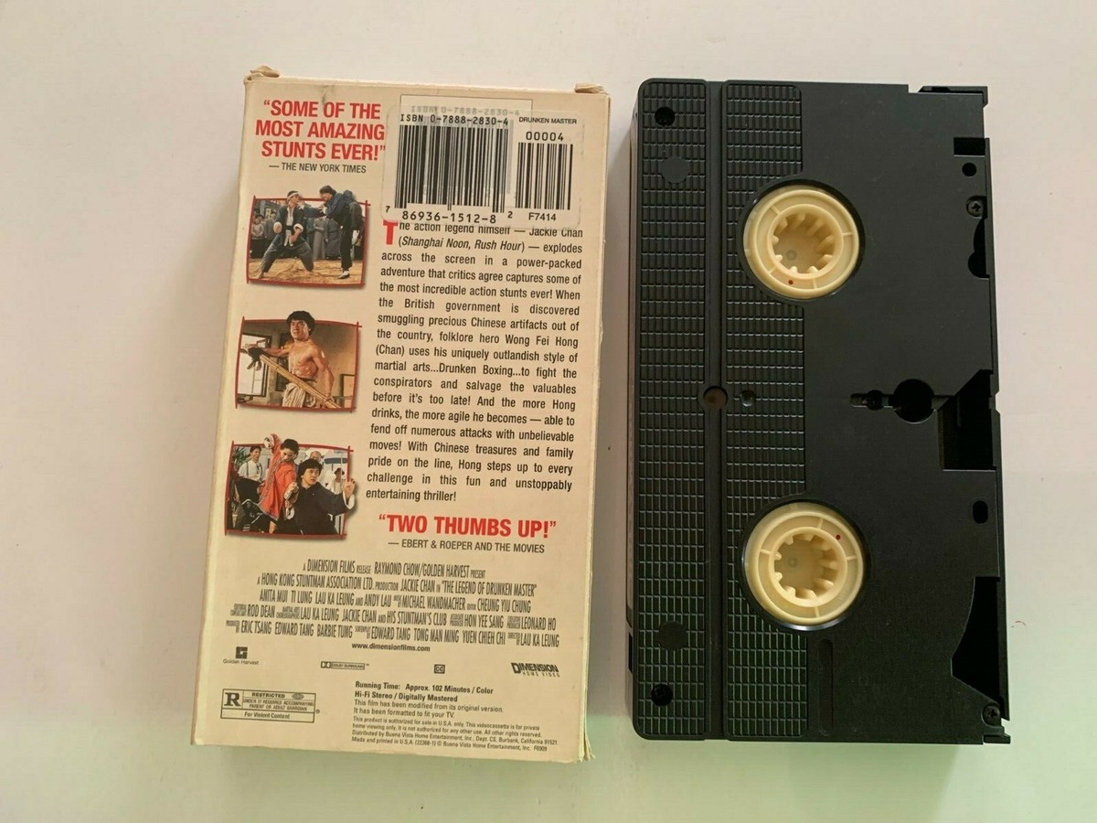 The Legend Of Drunken Master VHS Video Tape Jackie Chan | eBay