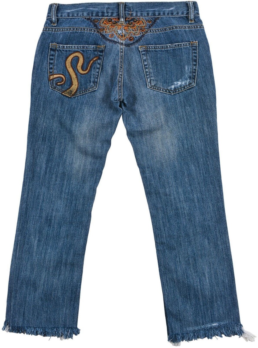 パンツ JUST CAVALLI Woman Pants Blue 76PAC100J0108 205 Just Cavalli Women's Jeans Denim Straight Blue Cotton Pocket