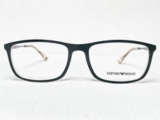 NEW Emporio Armani EA3070 5470 Mens Green/Grey Rectangle Eyeglasses Frames 54/17