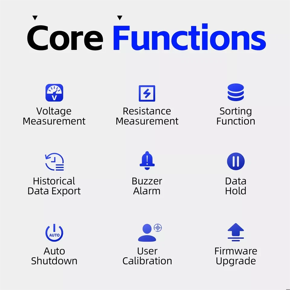 DC100V 0-200Ω Lithium Battery Internal Resistance Tester Battery Tester Tool - Image 4 of 4