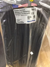 Thomas & Betts TY-RAP TY27MX 500/BAG 120lb 13" UV Black Nylon