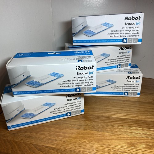 iRobot LOT of 5: 10 count Braava Jet Wet Mopping Cleaning Pads NEW OEM 4657840