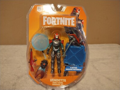 Fortnite Vendetta 4'' Action Figure 2019 Early Survival Kit Epic Games Jazwares